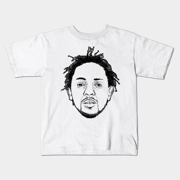 KENDRICK LAMAR Kids T-Shirt by TheCosmicTradingPost